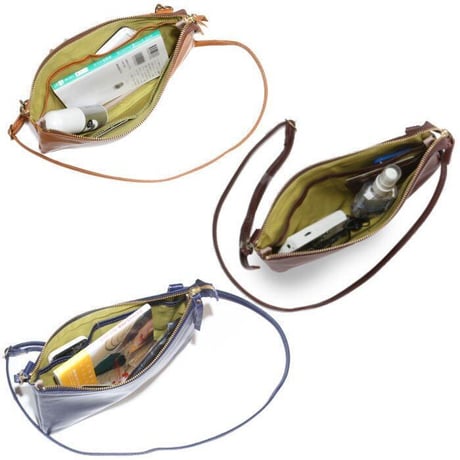 【日本製】【rena -iris  made in japan】ソフトオイルレザー牛革製・斜め掛けお財布ショルダーrn-301