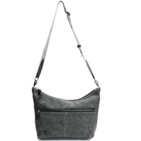 豊岡鞄（認定商品・FEEDBAG）豊岡製・神鍋山火山灰染め 8号帆布・イブクロ型斜め掛けショルダーバッグ FB-102-B