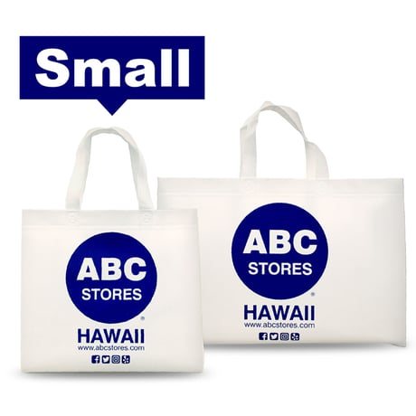【Small】ABC STORES Hawaii Reusable Bag 不織布エコバッグ スモールサイズ ハワイ
