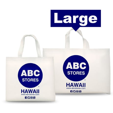 【Large】ABC STORES Hawaii Reusable Bag 不織布エコバッグ スモールサイズ ハワイ