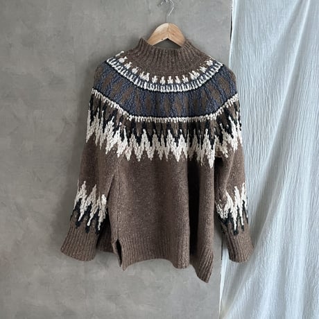 【 kumm. 】centripetal pattern knit