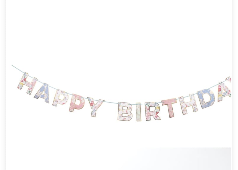 Happy birthday ガーランド | Little my babe