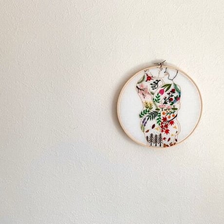 Gay embroidery art  "Seasons"  by StitchGuy