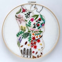 Gay embroidery art  "Seasons"  by StitchGuy