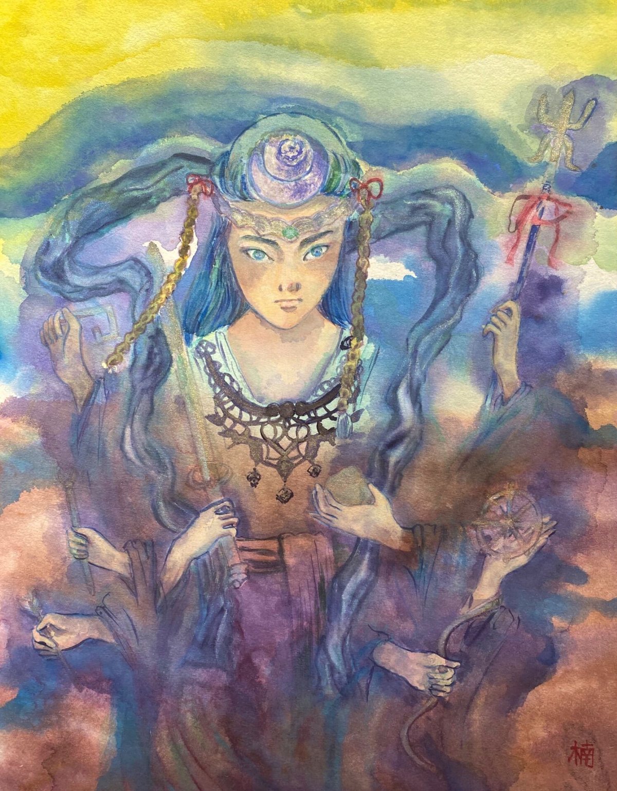 八臂弁財天 はっぴ弁財天 江の島神社 木彫 逸品 産まれる 