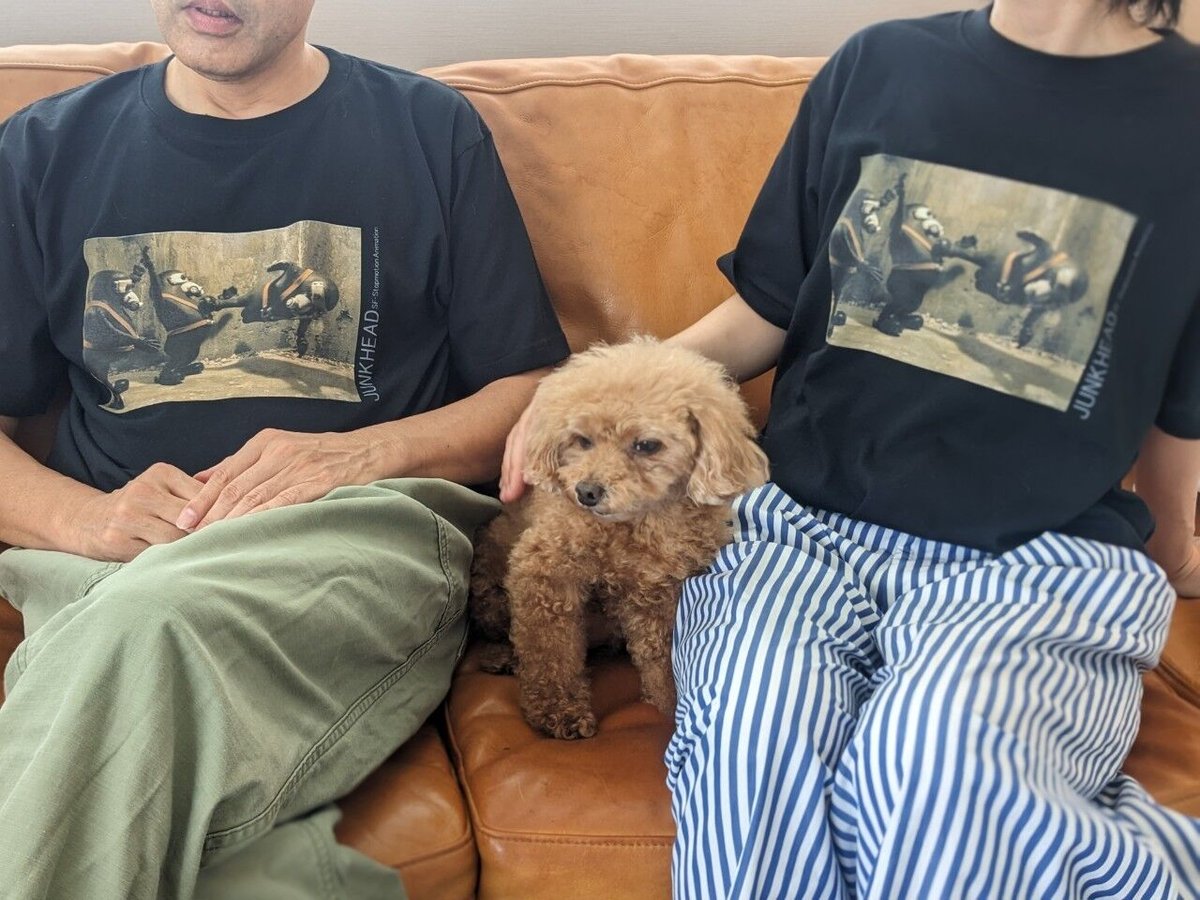 ☆「JUNK HEAD 」3バカちゃんドロップキックTシャツ（黒