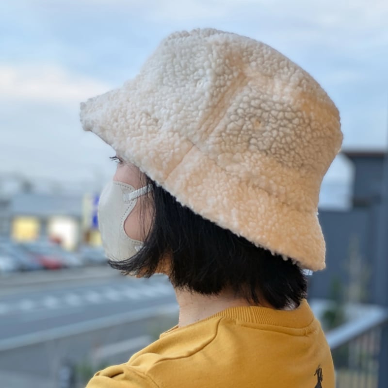 ☆「JUNK HEAD」 ボア バケットハット（オフホワイト）☆ | YAMIKENstore