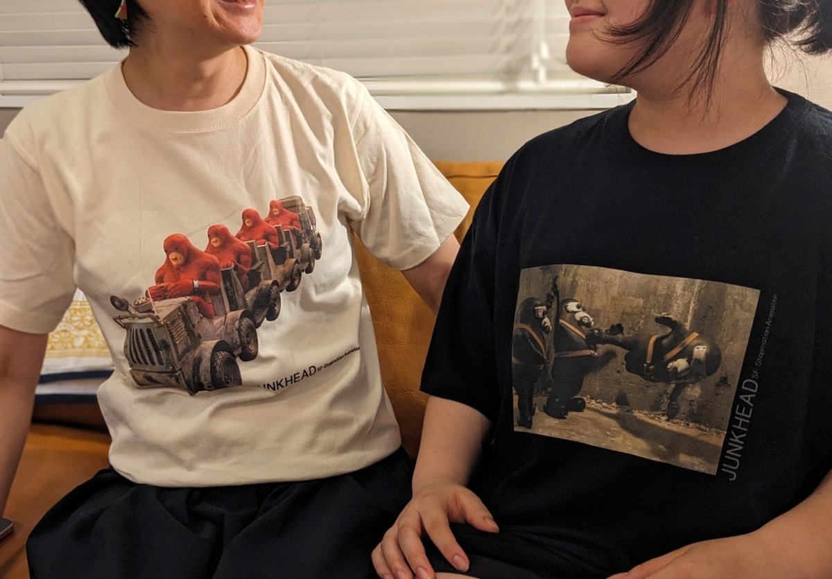 JUNK HEAD ジャンクヘッド 3バカちゃん Tシャツ ☆「JUNK HEAD 」3バカちゃん図面画の長袖Tシャツ☆ | YAMIKENstore