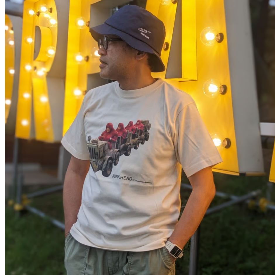 ☆「JUNK HEAD」マルギータのグルメツアーTシャツ（薄ベージュ