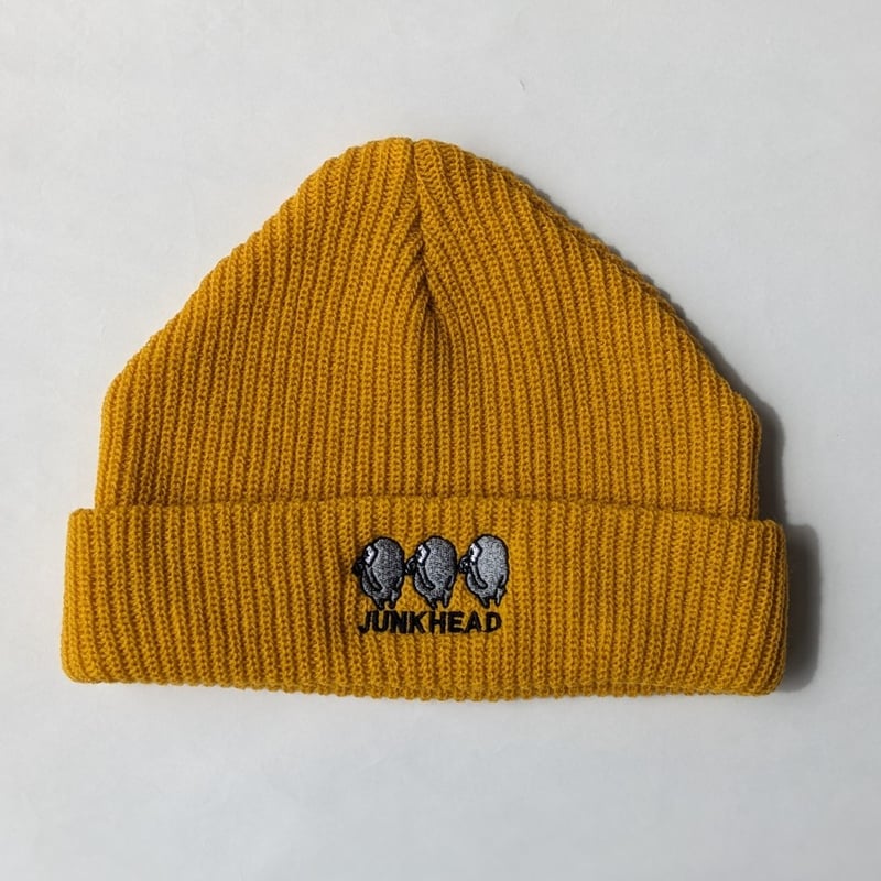 ☆「JUNK HEAD」ゆるかわ3バカちゃんのビーニー(マスタード