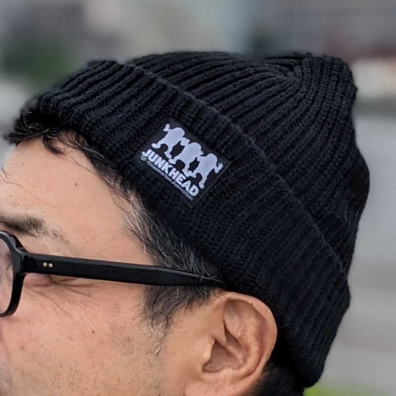 ☆「JUNK HEAD」3バカちゃん織タグビーニー（ぴったり被るデザイン