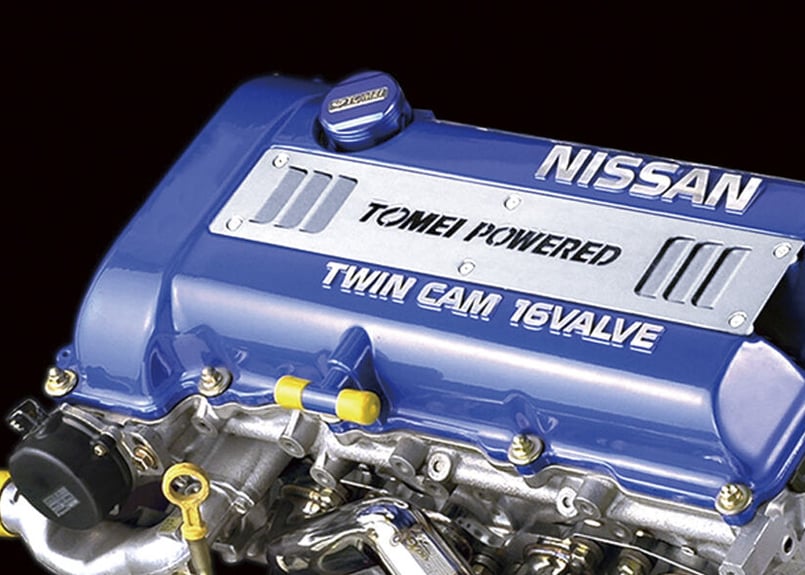 SR20DET用 メタルオーナメントプレート（R)PS13 クロームタイプ