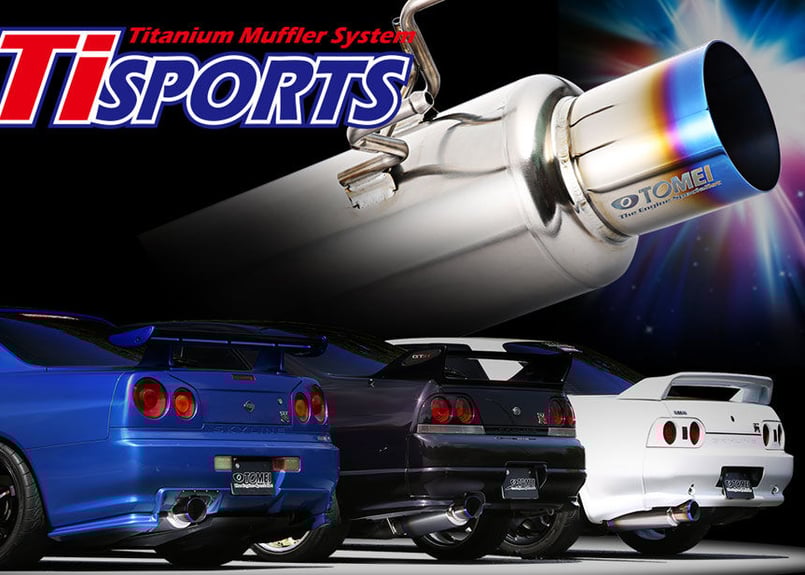 Ti SPORTS チタニウム車検対応マフラー BNR32用 | TOMEI ONLINE S
