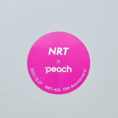 NRT×Peach　10th Anniversary　ステッカーセット