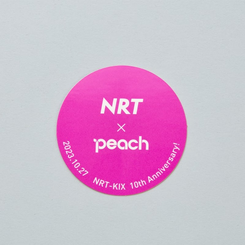 1085 ピーチ NRT×Peach 10th Anniversary ステッカーセット | NARITA AI