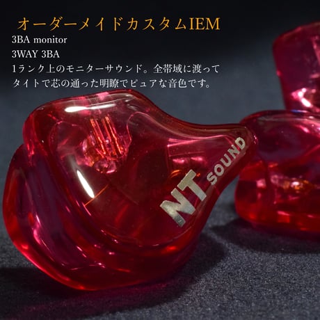 オーダーメイド　カスタムiem　3BA monitor