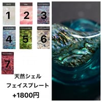 有料オプション 天然シェルフェイスプレート片耳分