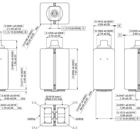 2個セット Sonion 37AP007 IEM ドライバー バランスアーマチュアレシーバー 3700シリーズ ミッドベース 補聴器レシーバー