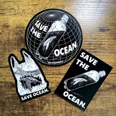 SAVE THE  OCEAN ステッカー