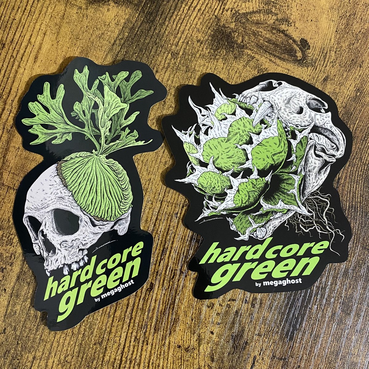 hardcore greenステッカー | MEGA GHOST