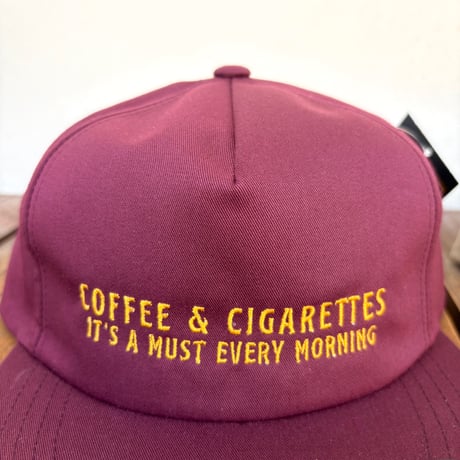 new"COFFEE&CIGARETTES" キャップ