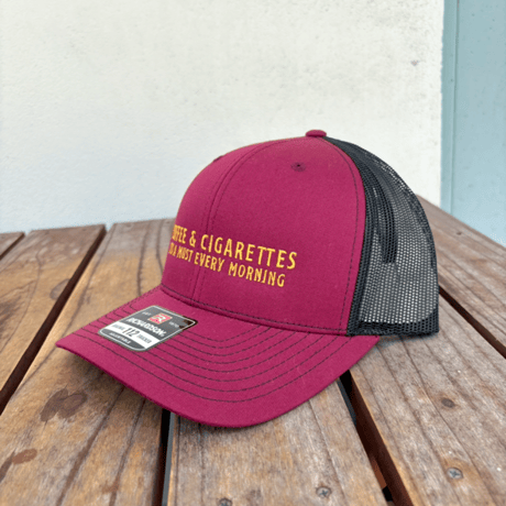 "COFFEE&CIGARETTES" キャップ