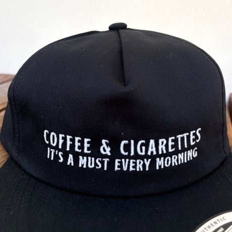 new"COFFEE&CIGARETTES" キャップ