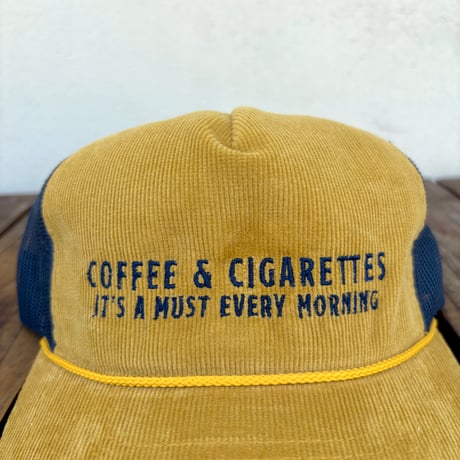 "COFFEE&CIGARETTES" キャップ