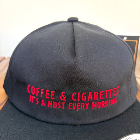 new"COFFEE&CIGARETTES" キャップ