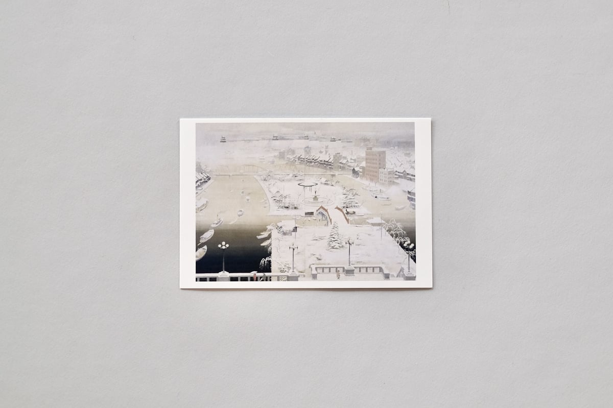 池田遙邨《雪の大阪》ポストカード｜大阪中之島美術館 | 大阪中之島