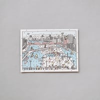 米村知倫《雪の大阪》ポストカード｜dot to dot today