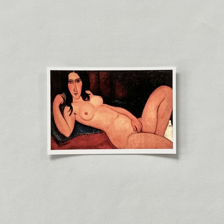 AMEDEO MODIGLIANI アメデオ・モディリアーニ《髪をほどいた横たわる裸婦》ポストカード | 大阪中之島美術館