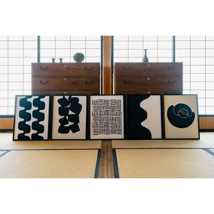 シルクスクリーンポスター 額あり SS-001 『霧』 (W44×56.3/cm) | CHI