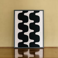 シルクスクリーンポスター　額あり　SS-001　『霧』　(W44×56.3/cm)