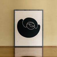 シルクスクリーンポスター　額なし　SS-005　『蕾』　(W42.5×H54.5/cm)