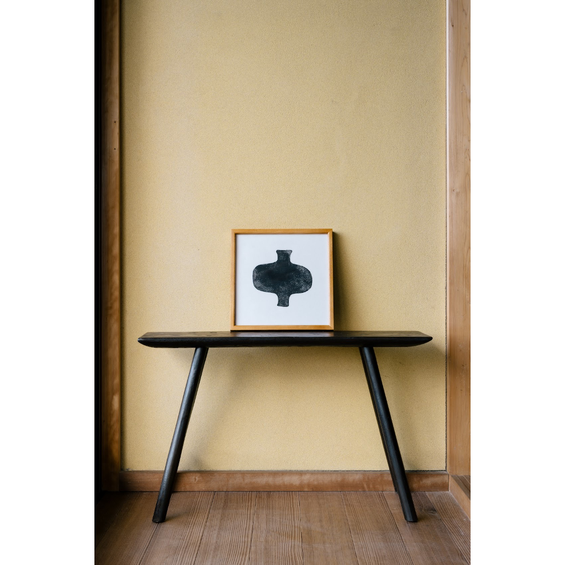 木版画 額あり SQ25-005 『種子』(26.5×26.5/cm) | CHITEN SHOP