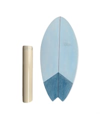 ウッドバランスボード ショート/solid/brown | andBLUE SHOP