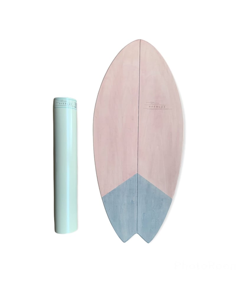 ウッドバランスボード フィッシュ/solid/pink | andBLUE SHOP