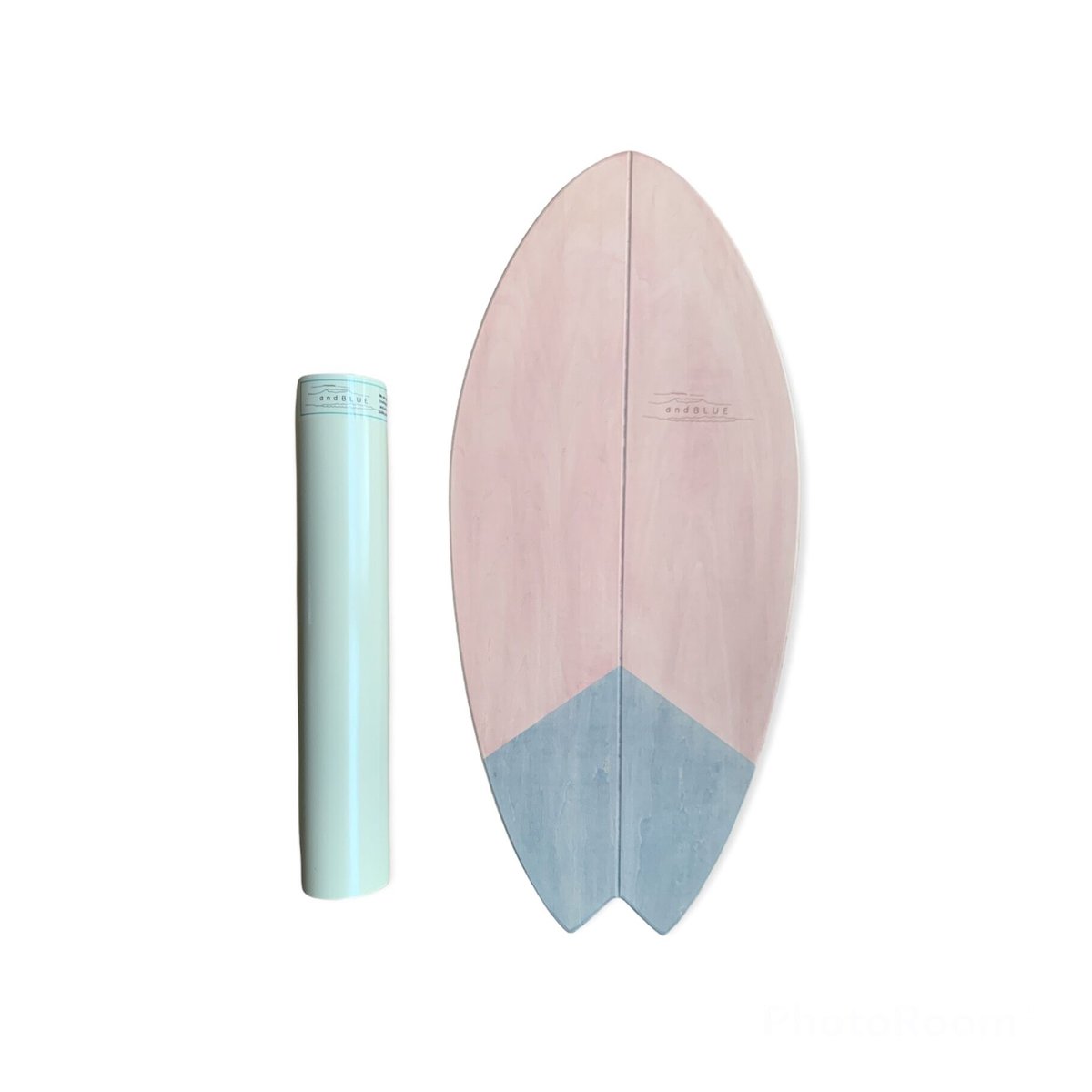 ウッドバランスボード フィッシュ/solid/pink | andBLUE SHOP