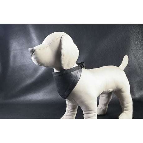 Genuine Leather Bandana Style Collar