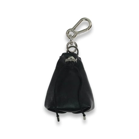 Leather Drawstring Base Square Treats Pouch