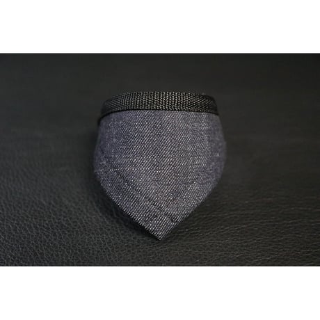 Denim Cotton Fabricr Bandana Style Collar