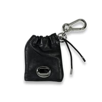 Leather Drawstring Etiquette Vinyl Pouch