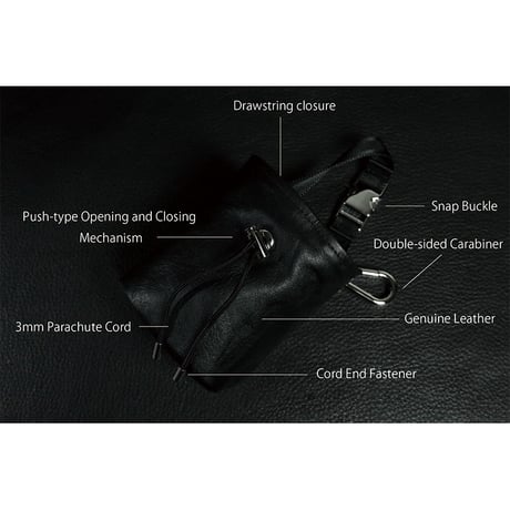Leather Drawstring Treats Pouch