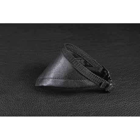 Genuine Leather Bandana Style Collar