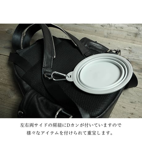 Leather Walking Supplies Storage 3Way Backpack