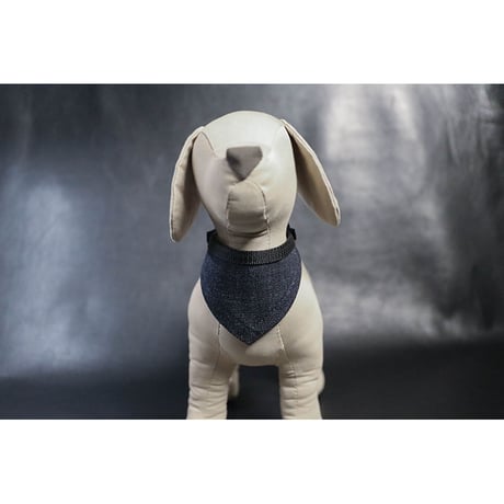 Denim Cotton Fabricr Bandana Style Collar
