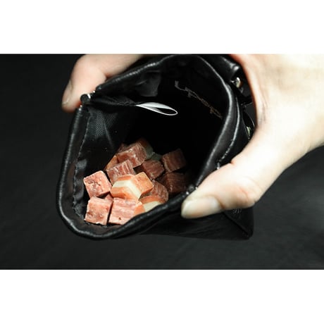 Leather Spring clasp Treats Pouch
