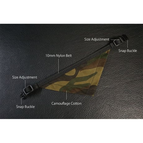 Camouflage Print CottonFabricr Bandana Style Collar