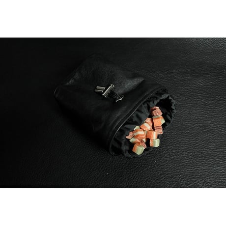 Leather Drawstring Treats Pouch
